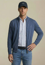 Load image into Gallery viewer, Fynch Hatton - Full-Zip Knitted Sweater, Night