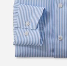 Load image into Gallery viewer, OLYMP - Luxor Business Shirt, Modern Fit, Global Kent, Striped Blue