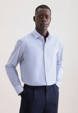 Load image into Gallery viewer, Seidensticker - Regular Fit Business Shirt, Mid-Blue Striped