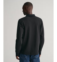 Load image into Gallery viewer, GANT - Reg Contrast Pique LS Rugger, Black
