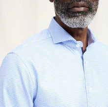 Load image into Gallery viewer, OLYMP - Signature Line Tailored Fit Business Shirt, Blue Structure