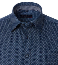 Load image into Gallery viewer, Casa Moda - Kent Casual Fit Shirt, Geometric Dark Navy