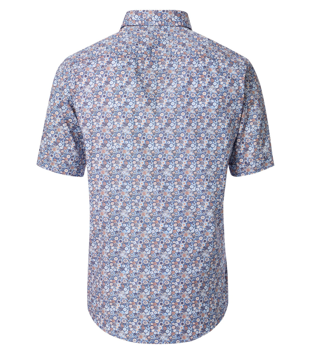 Casa Moda - Short Sleeve Shirt, Blue Circles