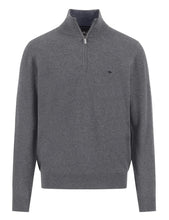 Load image into Gallery viewer, Fynch Hatton - Merino Cashmere, Quarter Zip, Steel