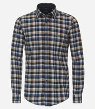 Load image into Gallery viewer, Casa Moda - Check Shirt, Navy, Beige