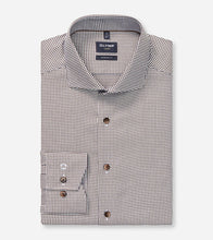 Load image into Gallery viewer, OLYMP - Luxor Modern Fit Business Shirt, Royal Kent, Brown