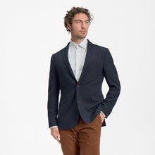 Load image into Gallery viewer, Sunwill - Wool Blend Modern Fit Blazer, Navy