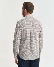 Load image into Gallery viewer, GANT - Regular Fit Tattersall Checked Twill Shirt, Mahogany Brown