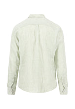 Load image into Gallery viewer, Fynch Hatton - Linen Striped Button-Down Shirt, Avocado
