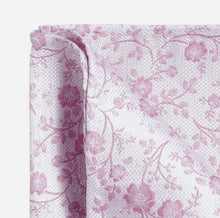 Load image into Gallery viewer, Olymp- Floral Silk Pocket Square, Mauve