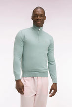 Load image into Gallery viewer, Eden Park - Cotton Trucker Neck Quarter-Zip, Green