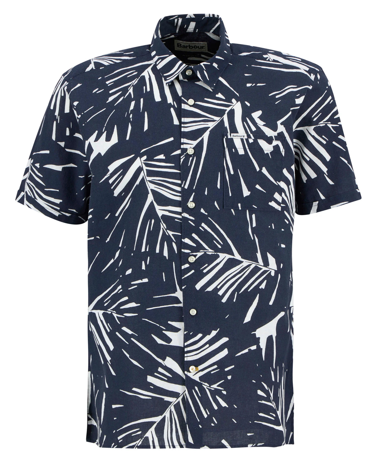 Barbour - Edenwood Printed Short-Sleeved Shirt, Navy