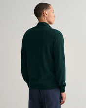 Load image into Gallery viewer, GANT - Super Fine Lambswool Half-Zip Sweater, Tartan Green (XL only)