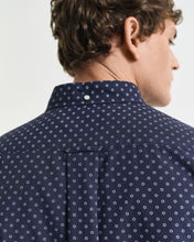Load image into Gallery viewer, GANT - Reg Micro Print Short Sleeve Shirt, Evening Blue