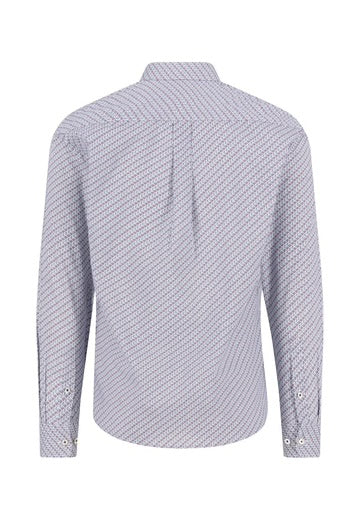 Fynch-Hatton - All-Over Print Shirt, Deep Merlot (L & XL Only)