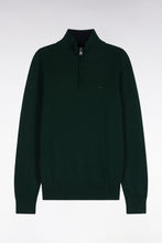 Load image into Gallery viewer, Eden Park - Cotton Trucker Neck Quarter-Zip, Green