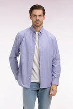 Load image into Gallery viewer, Eden Park - Pinpoint Striped Cotton Shirt, Violet / Pink