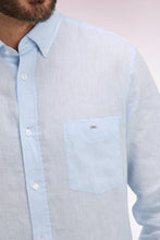 Load image into Gallery viewer, Eden Park - Linen Straight-Cut Shirt, Light Blue
