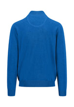 Load image into Gallery viewer, Fynch Hatton - Half Zip Knit Jumper, Strong Blue