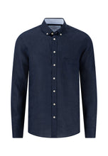 Load image into Gallery viewer, Fynch Hatton - Premium Linen Shirt, Navy
