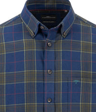 Load image into Gallery viewer, Fynch Hatton- Premium Cotton Check Shirt, Navy