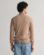 Load image into Gallery viewer, GANT- Superfine Lambswool Half Zip, Sand Melange