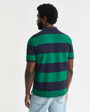Load image into Gallery viewer, GANT - Block Stripe Polo, Deep Green
