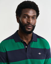 Load image into Gallery viewer, GANT - Block Stripe Polo, Deep Green