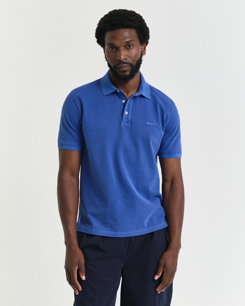 GANT Sunfaded SS Polo, Rich Blue GANT Tector Menswear