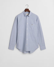 Load image into Gallery viewer, GANT - Reg Dobby Dot Stripe Shirt, College Blue