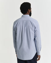 Load image into Gallery viewer, GANT - Reg Dobby Dot Stripe Shirt, College Blue