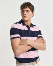 Load image into Gallery viewer, GANT - Block Stripe Polo, California Pink
