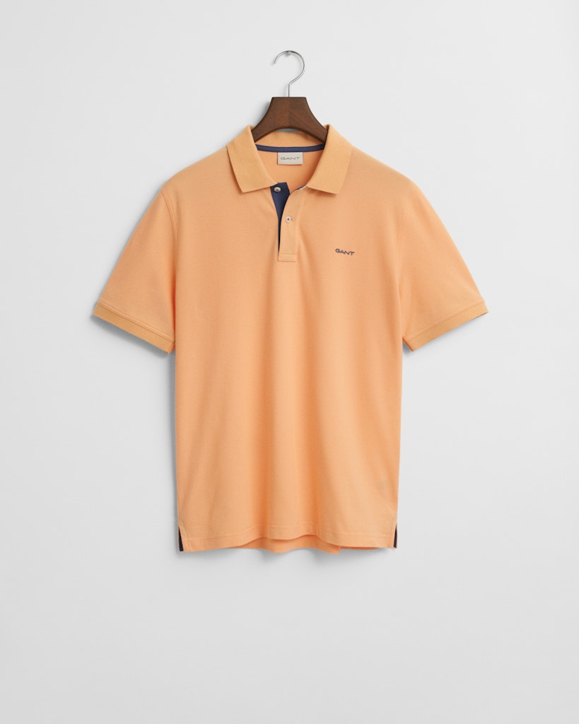 Gant - Contrast Pique SS Polo, Peachy Orange