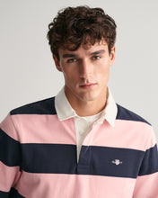 Load image into Gallery viewer, GANT - Reg Shield Barstripe Heavy Rugger, Bubblegum Pink