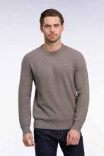 Load image into Gallery viewer, Eden Park - Honeycomb Cotton Round Neck, Stone Beige