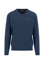 Load image into Gallery viewer, Fynch Hatton- V-neck Marino Cashmere Sweater, Night