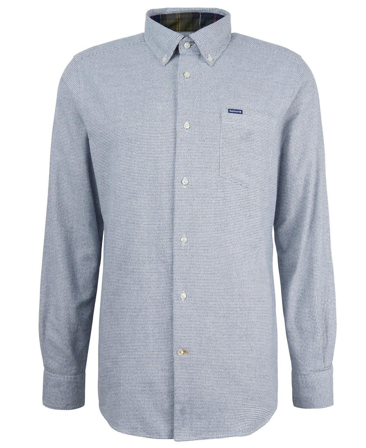 Barbour - Turner Tailored Houndstooth Shirt, Navy