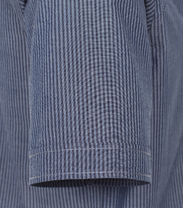 Casa Moda - Striped Print, Short Sleeve Shirt