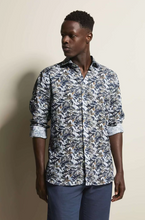 Load image into Gallery viewer, Bugatti - Pure Linen Shirt, Leaves print