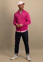 Load image into Gallery viewer, Fynch Hatton - Half Zip Knit Jumper, Magenta