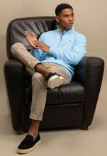 Load image into Gallery viewer, Fynch Hatton - Half Zip Knit Jumper, Splashy Blue