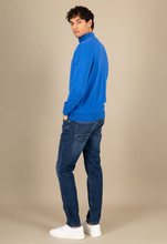 Load image into Gallery viewer, Fynch Hatton - Half Zip Knit Jumper, Strong Blue