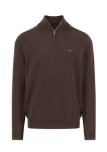 Load image into Gallery viewer, Fynch Hatton - Sweater With Zip, Earth