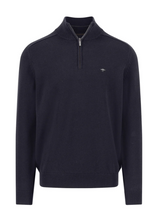 Load image into Gallery viewer, Fynch Hatton - Sweater With Zip, Navy