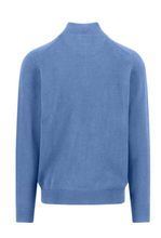 Load image into Gallery viewer, Fynch Hatton - Sweater With Zip, Crystal Blue