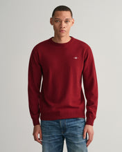 Load image into Gallery viewer, GANT - Superfine Lambswool C-Neck Sweater, Port Red