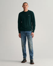 Load image into Gallery viewer, GANT - Superfine Lambswool C-Neck Sweater, Tartan Green (XL & XXL Only)