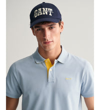 Load image into Gallery viewer, GANT - Contrast Pique SS Rugger Polo, Dove Blue