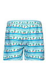 Load image into Gallery viewer, Happy Socks - Light Blue Palm Beach Swim Shorts
