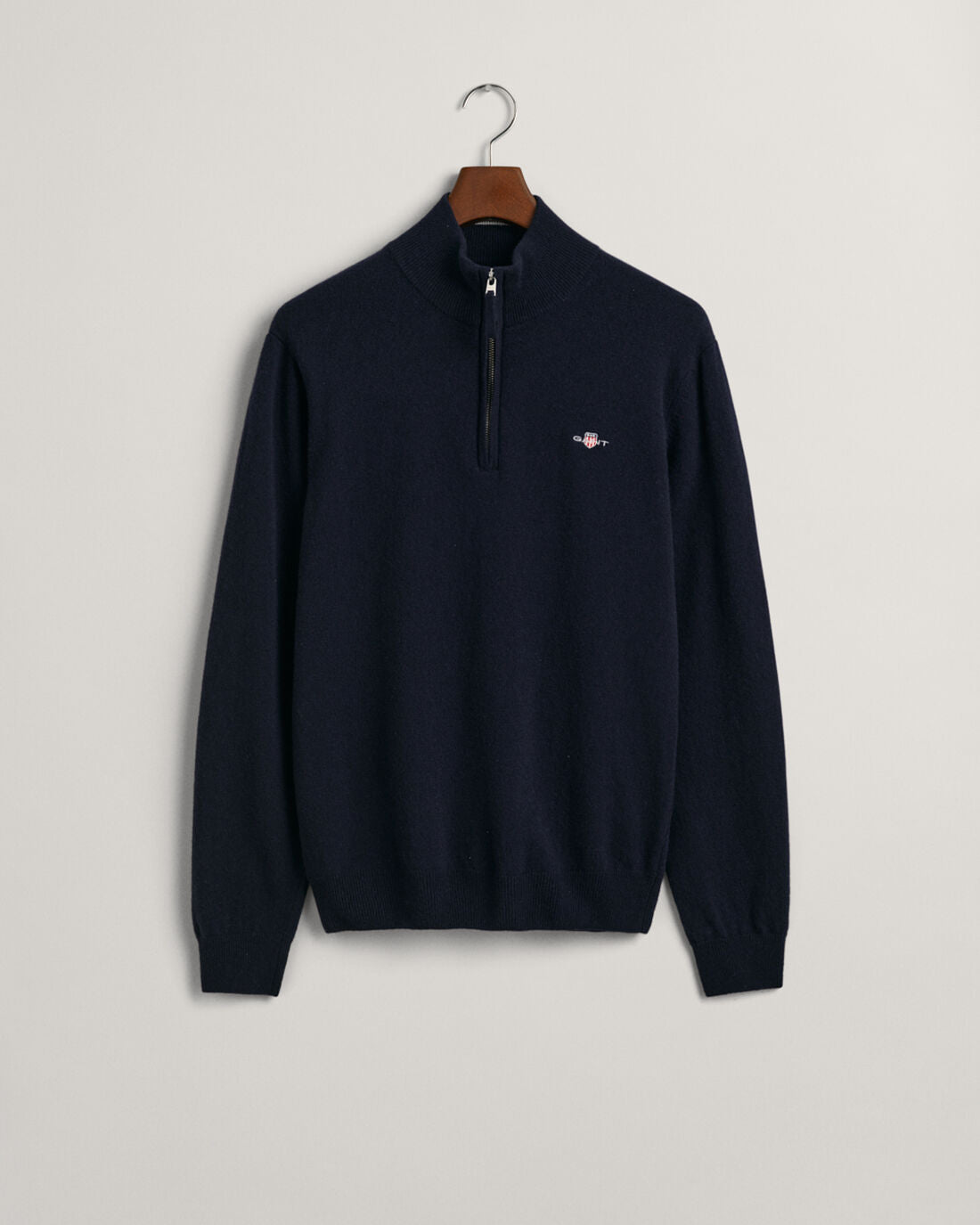 Gant - Superfine Lambswool Half-Zip Sweater, Marine